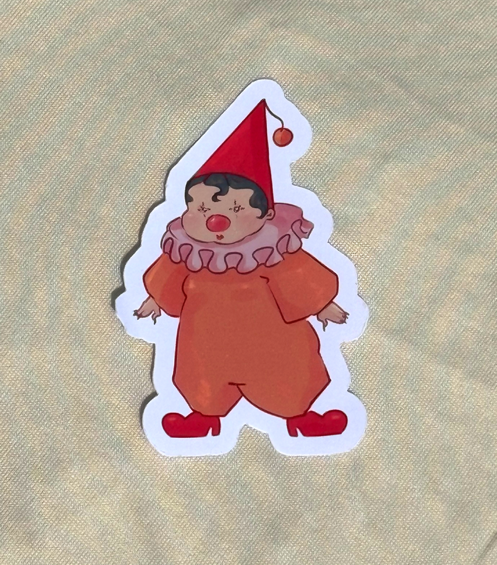 Geraldine the Clown Sticker